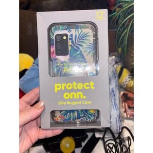 ONN Slim Rugged Case for Samsung Galaxy A03s 12ft Drop Protection Antimicrobial